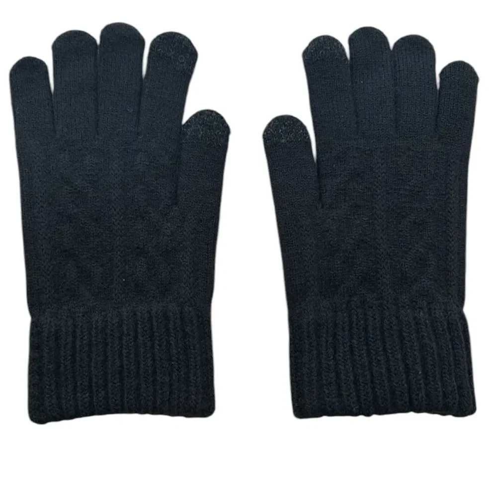 Alpaca blend  dark gray Gloves-super soft and warm